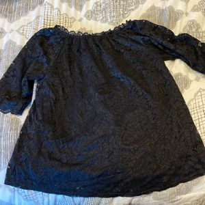 Lace off the shoulder top